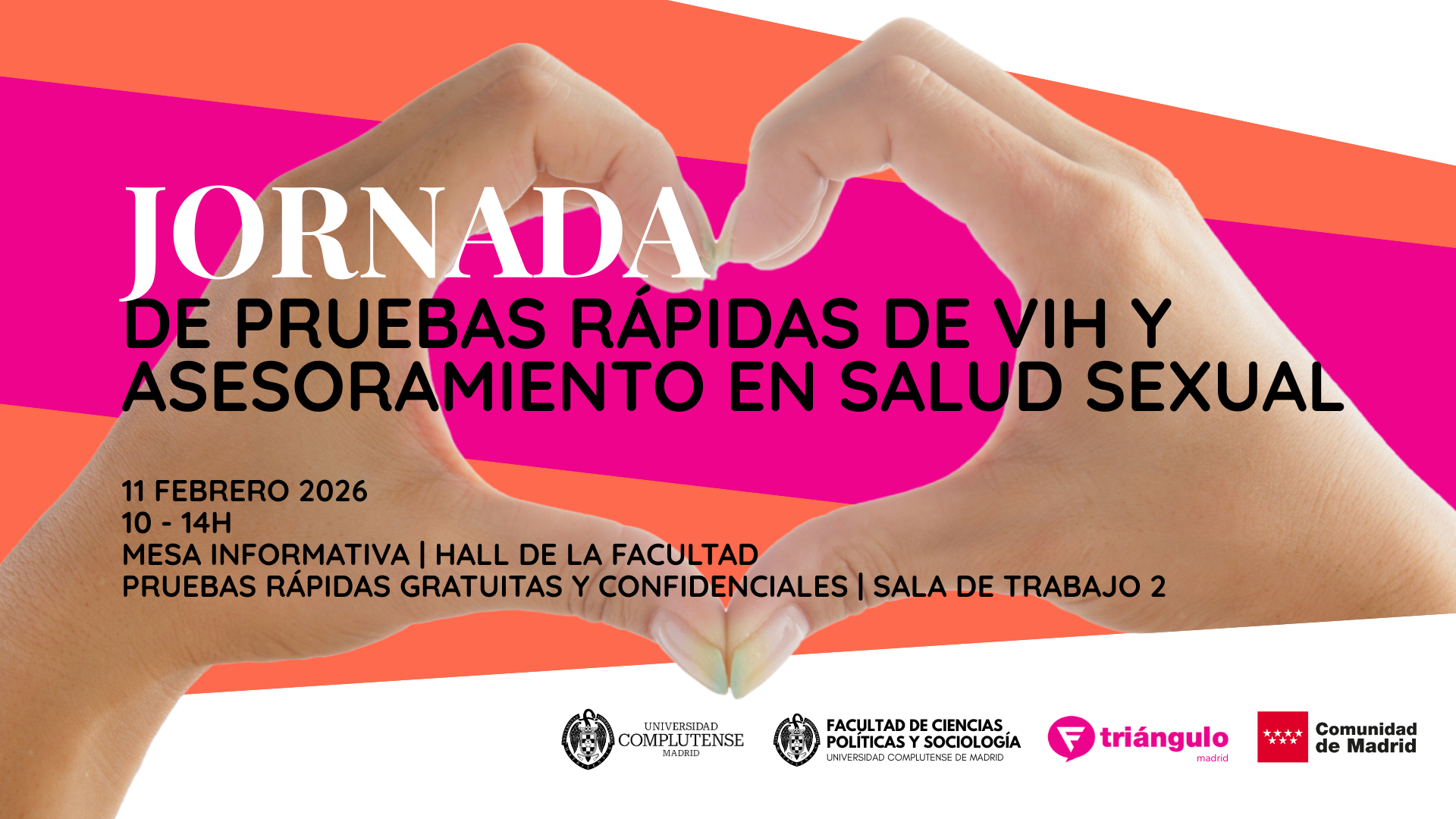 Jornada de pruebas rápidas de VIH y asesoramiento en salud sexual